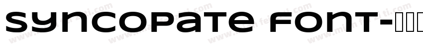 Syncopate font字体转换